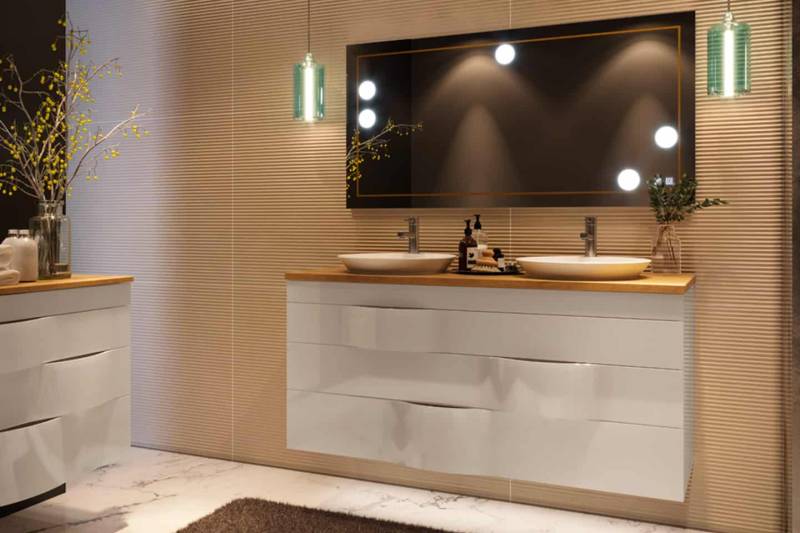 Trouver un meuble de salle de bains avec vasque semi-encastrée à Fréjus en PACA